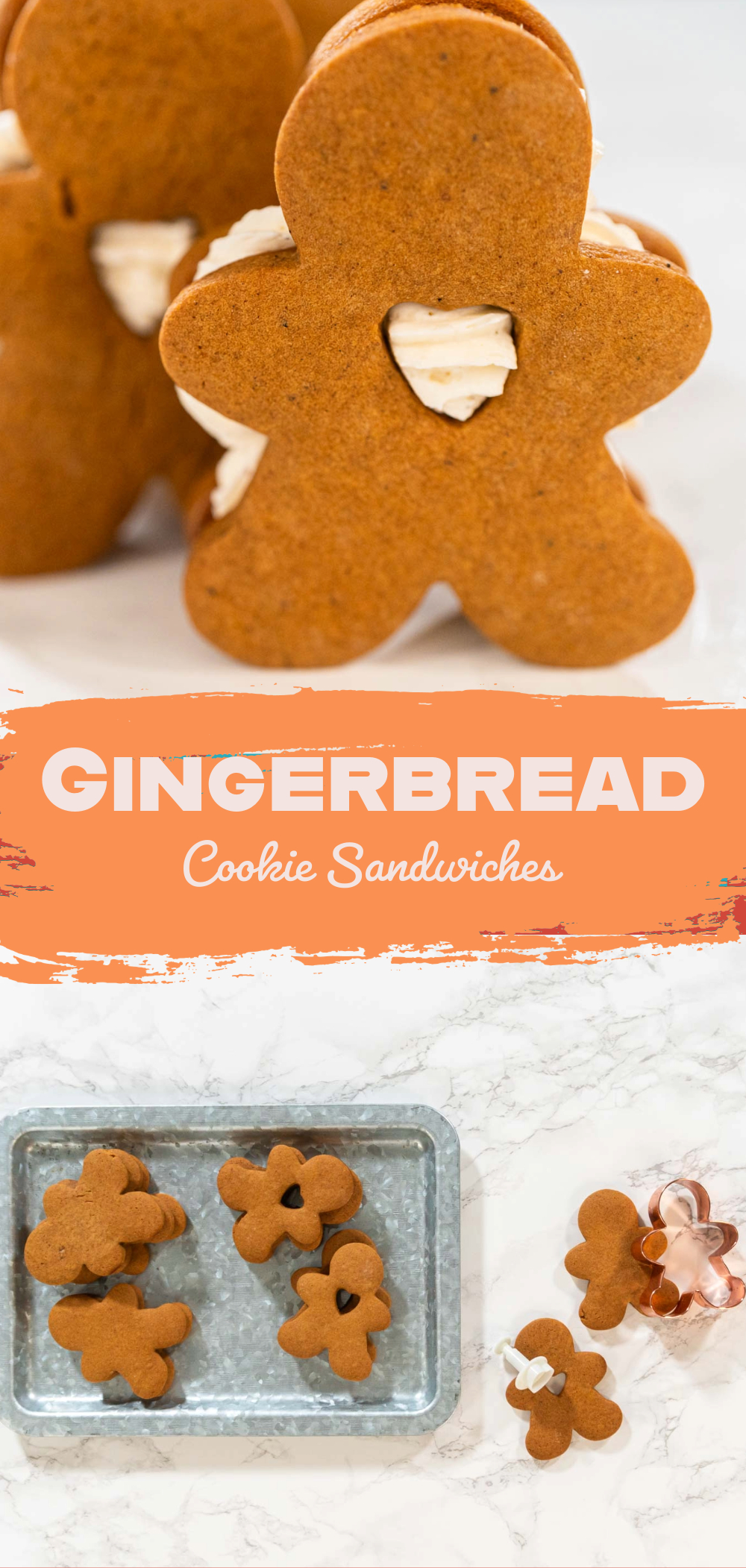 Gingerbread Cookie Sandwiches