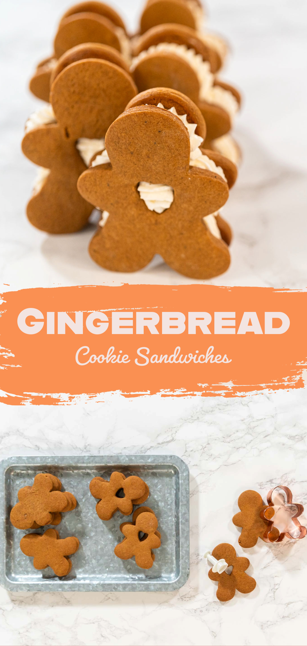 Gingerbread Cookie Sandwiches