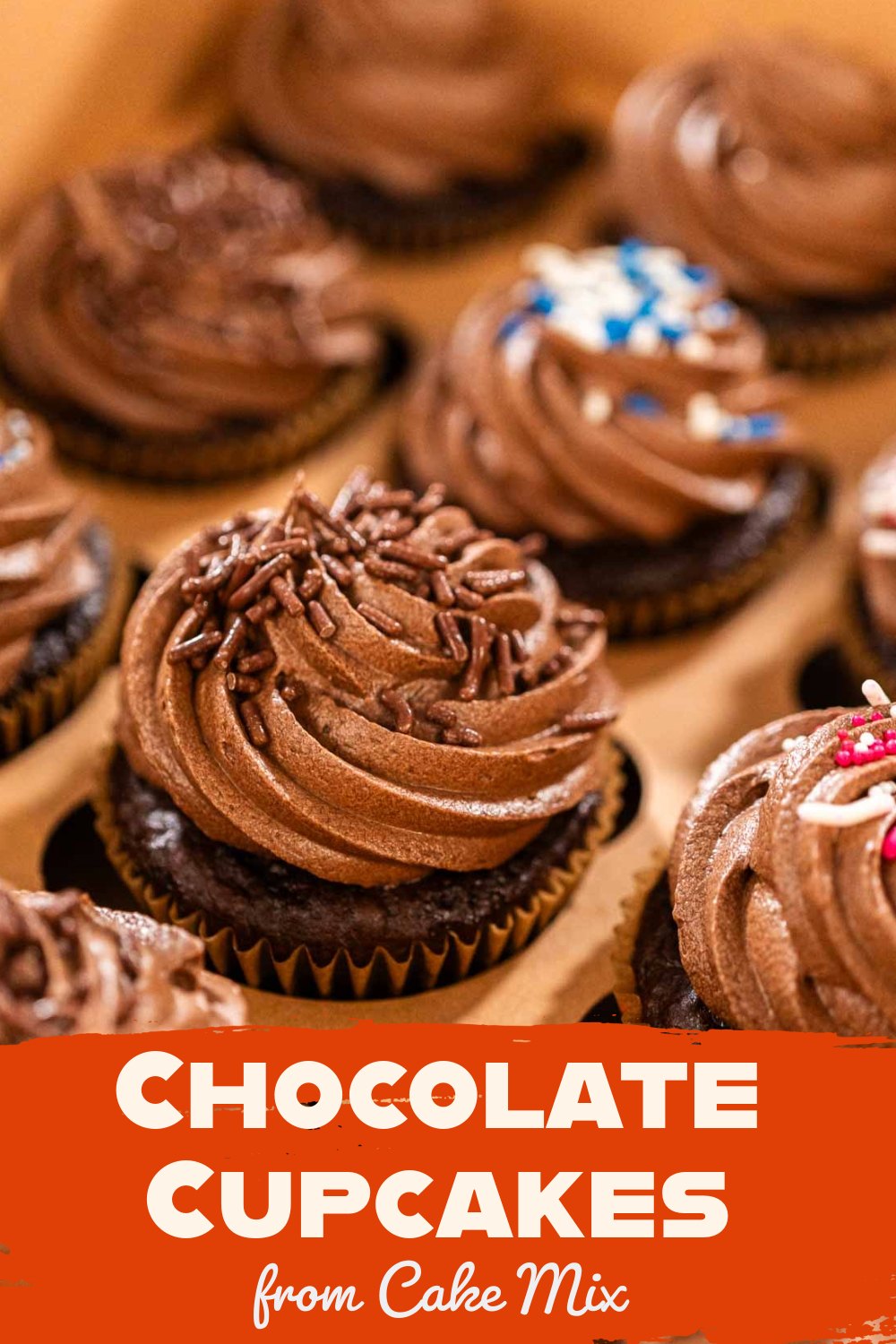 Fancy Chocolate Cupcakes From Cake Mix