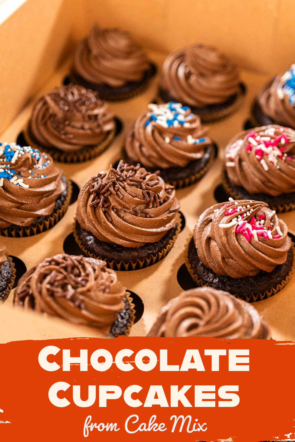 Fancy Chocolate Cupcakes From Cake Mix