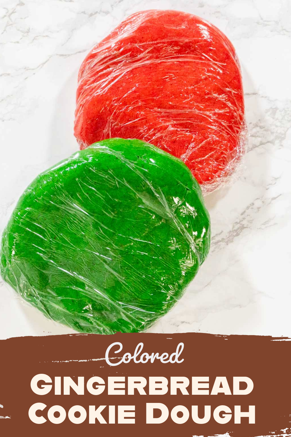 Colored Gingerbread Cookie Dough