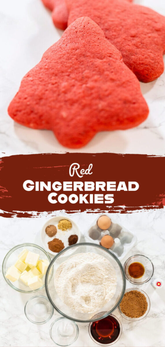 Dyed Red Gingerbread Cookie Dough – Perfect for Christmas