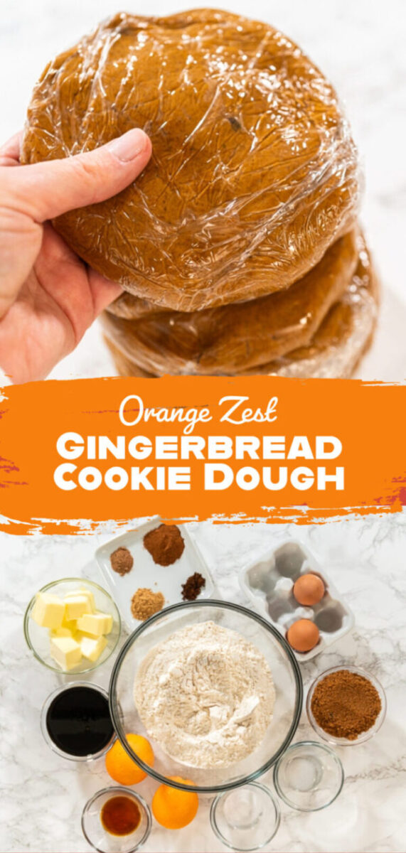 Orange Zest Gingerbread Cookie Dough – A Citrus Holiday Twist