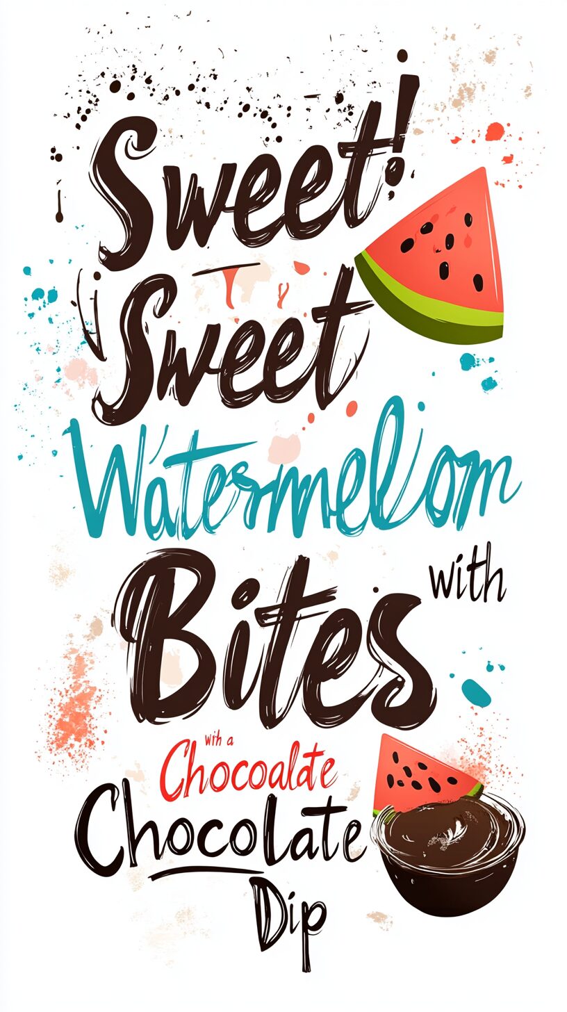 Watermelon Bites Dipped in Chocolate – Easy No-Bake Summer Dessert for Kids & Parties