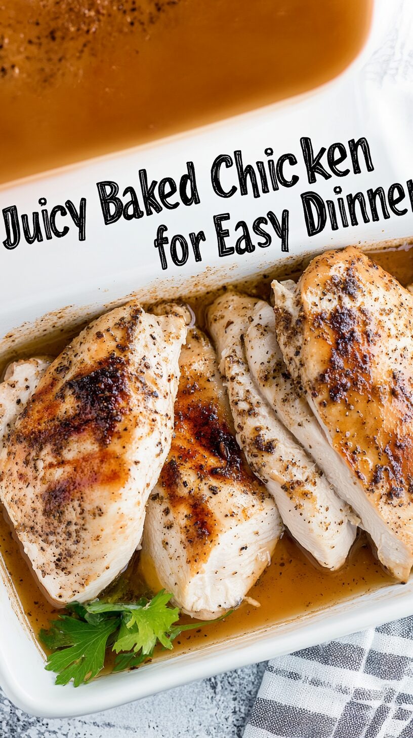 Easy Baked Chicken Breast – Juicy, Flavorful & Ready in 30 Minutes