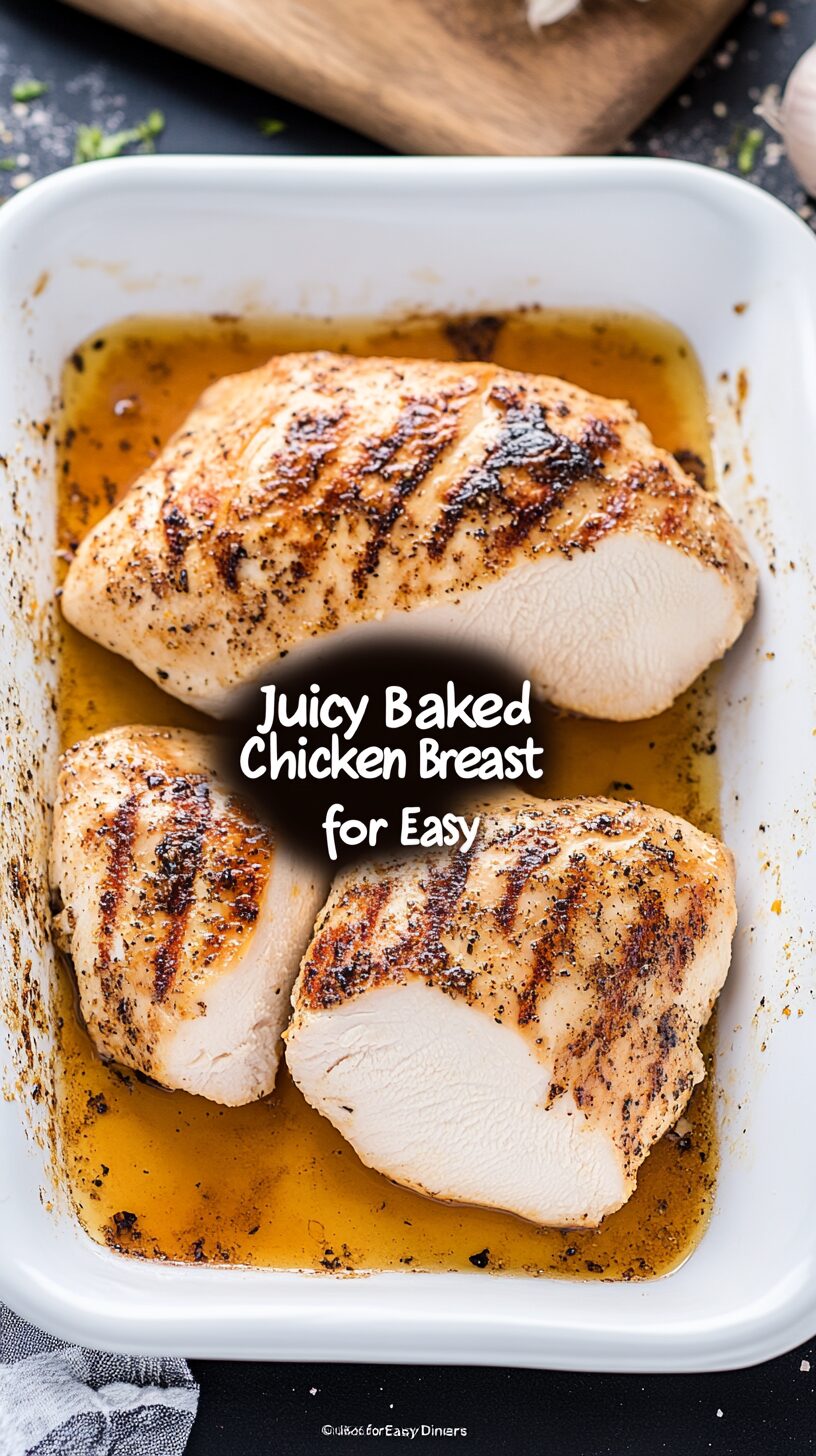 Easy Baked Chicken Breast – Juicy, Flavorful & Ready in 30 Minutes