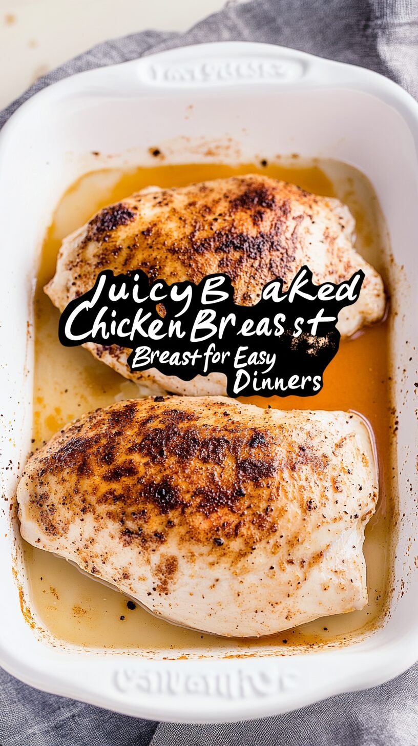 Easy Baked Chicken Breast – Juicy, Flavorful & Ready in 30 Minutes