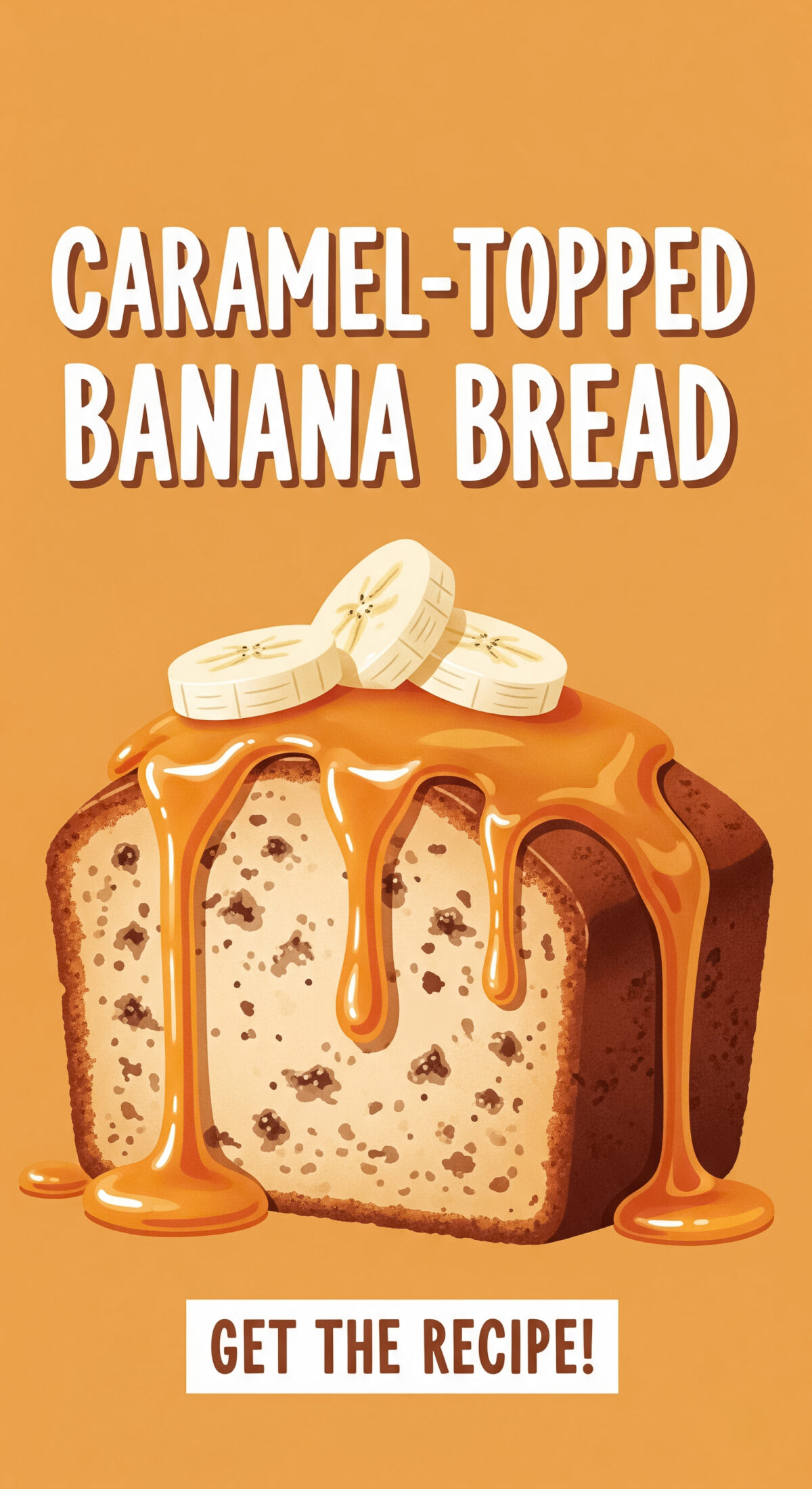 Rich and Moist Banana Bread with Buttery Caramel Topping