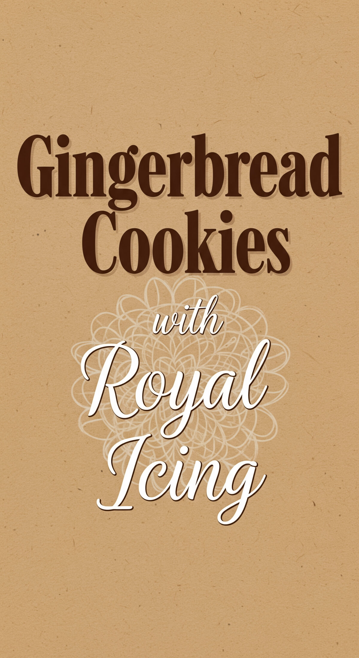 Gingerbread Cookies with Royal Icing for Christmas Baking and Decorating