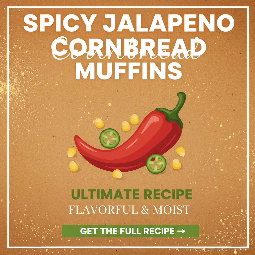 Spicy Jalapeño Cornbread Muffins with Fresh Jalapeños and No Cheese