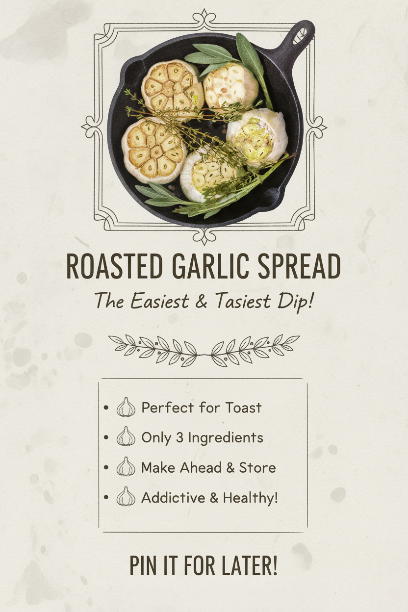 How to Make Roasted Garlic Spread for Bread and Sandwiches