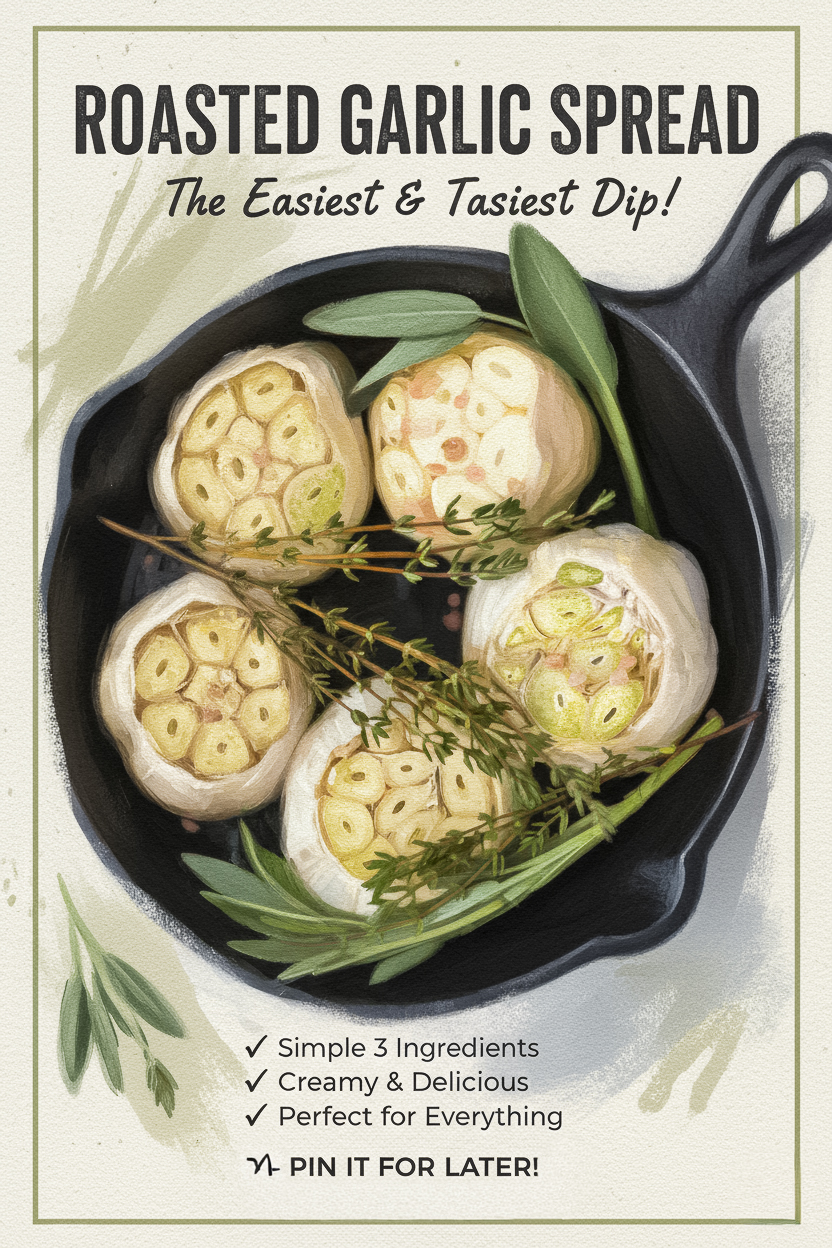 How to Make Roasted Garlic Spread for Bread and Sandwiches