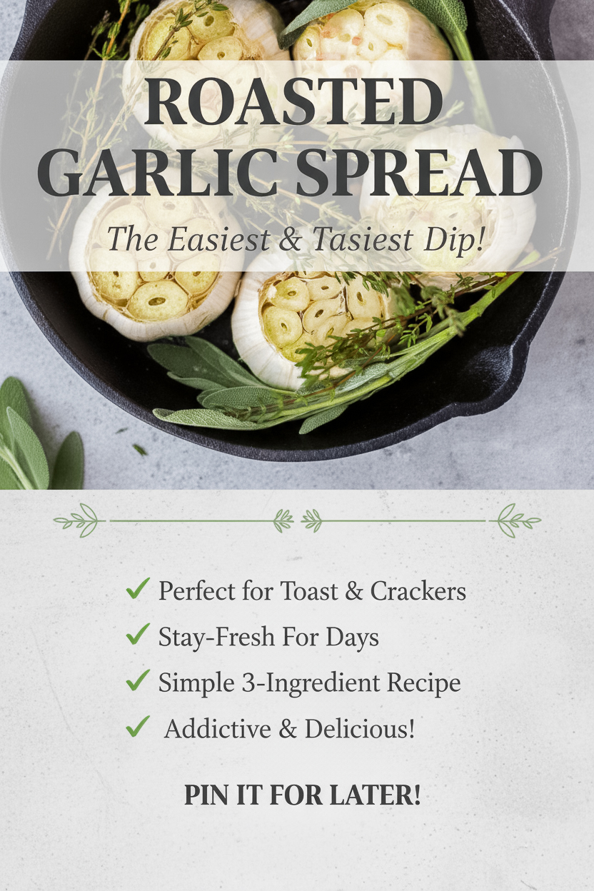 How to Make Roasted Garlic Spread for Bread and Sandwiches