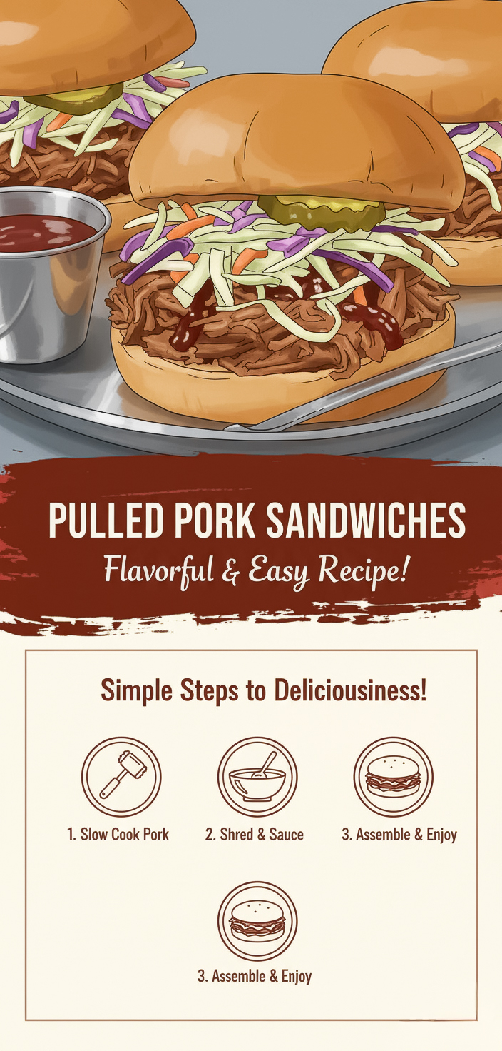 Easy Pulled Pork Sandwiches with Tangy BBQ Sauce