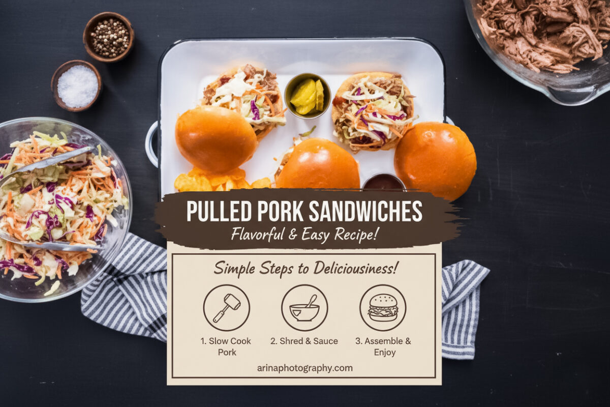 Easy Pulled Pork Sandwiches with Tangy BBQ Sauce