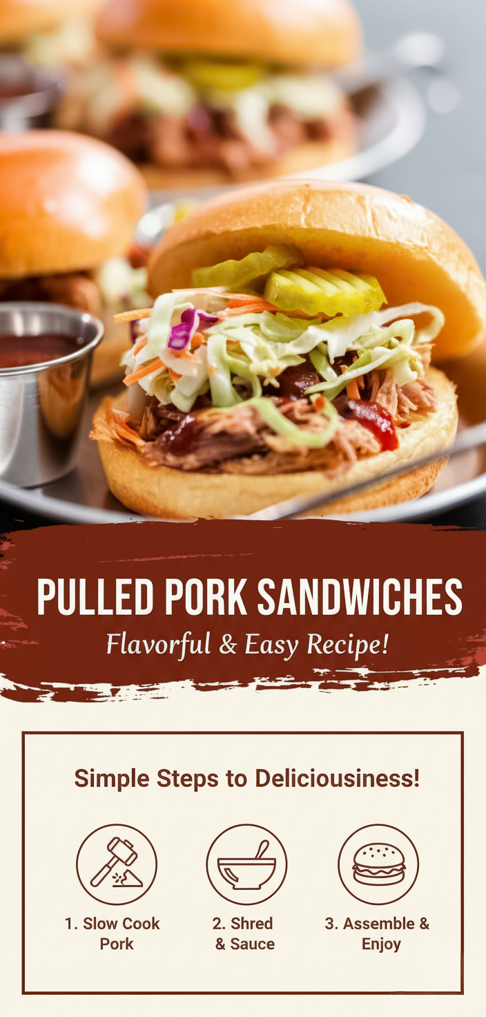 Easy Pulled Pork Sandwiches with Tangy BBQ Sauce