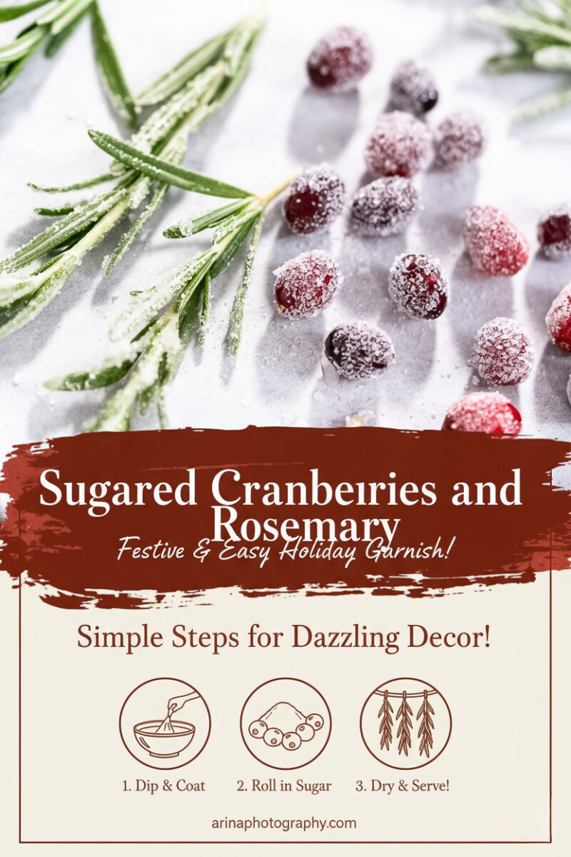 How to Make Sugared Cranberries and Rosemary for Holiday Garnishes