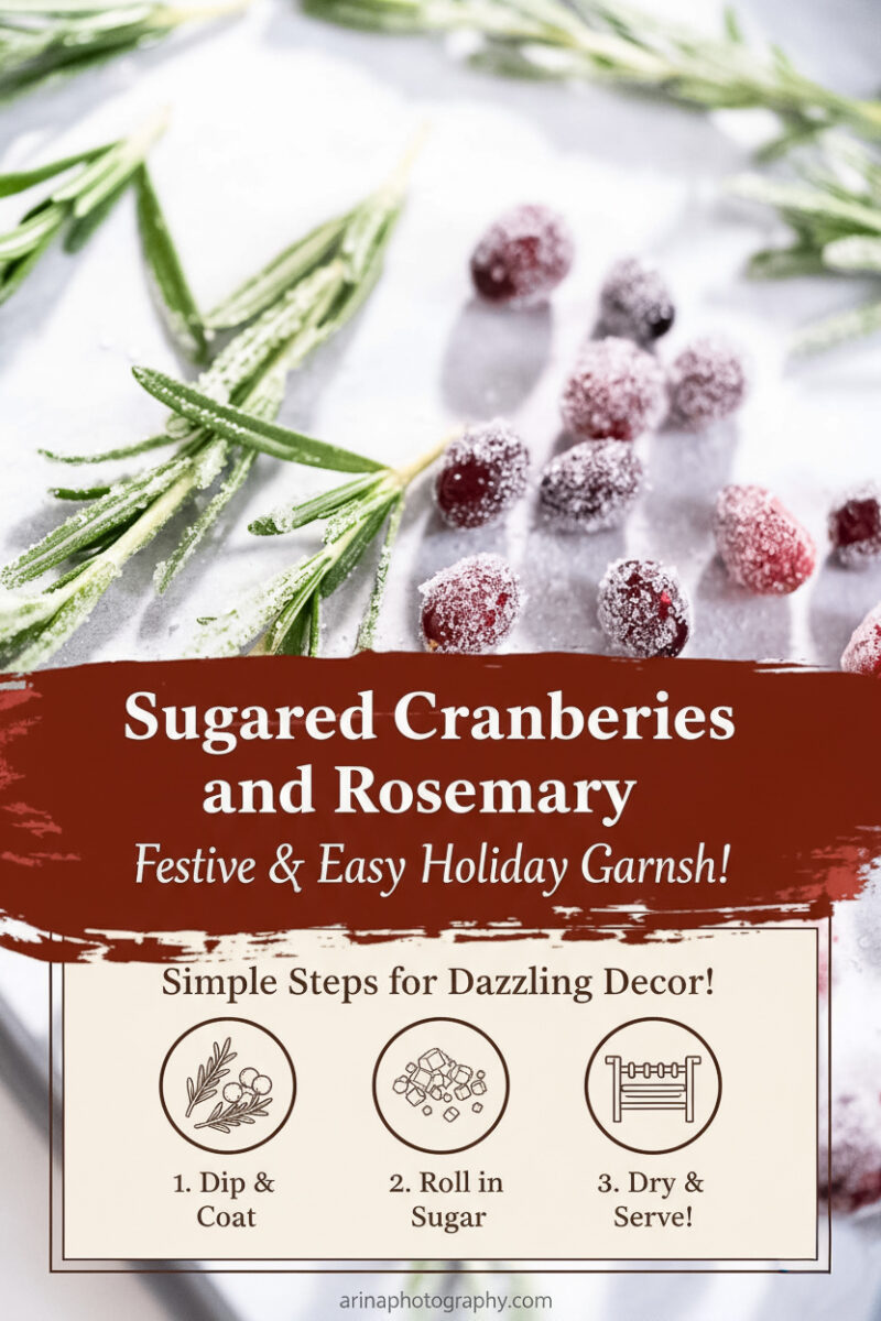 How to Make Sugared Cranberries and Rosemary for Holiday Garnishes