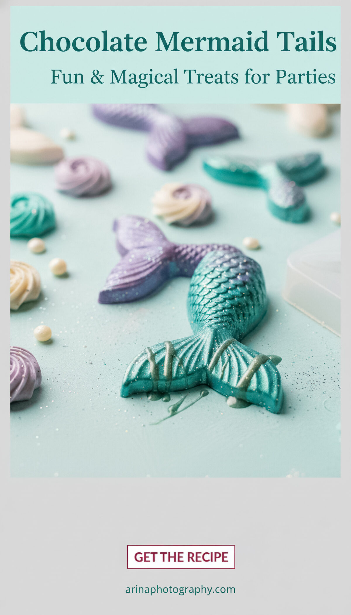 How to Make Chocolate Mermaid Tails for Birthday Parties