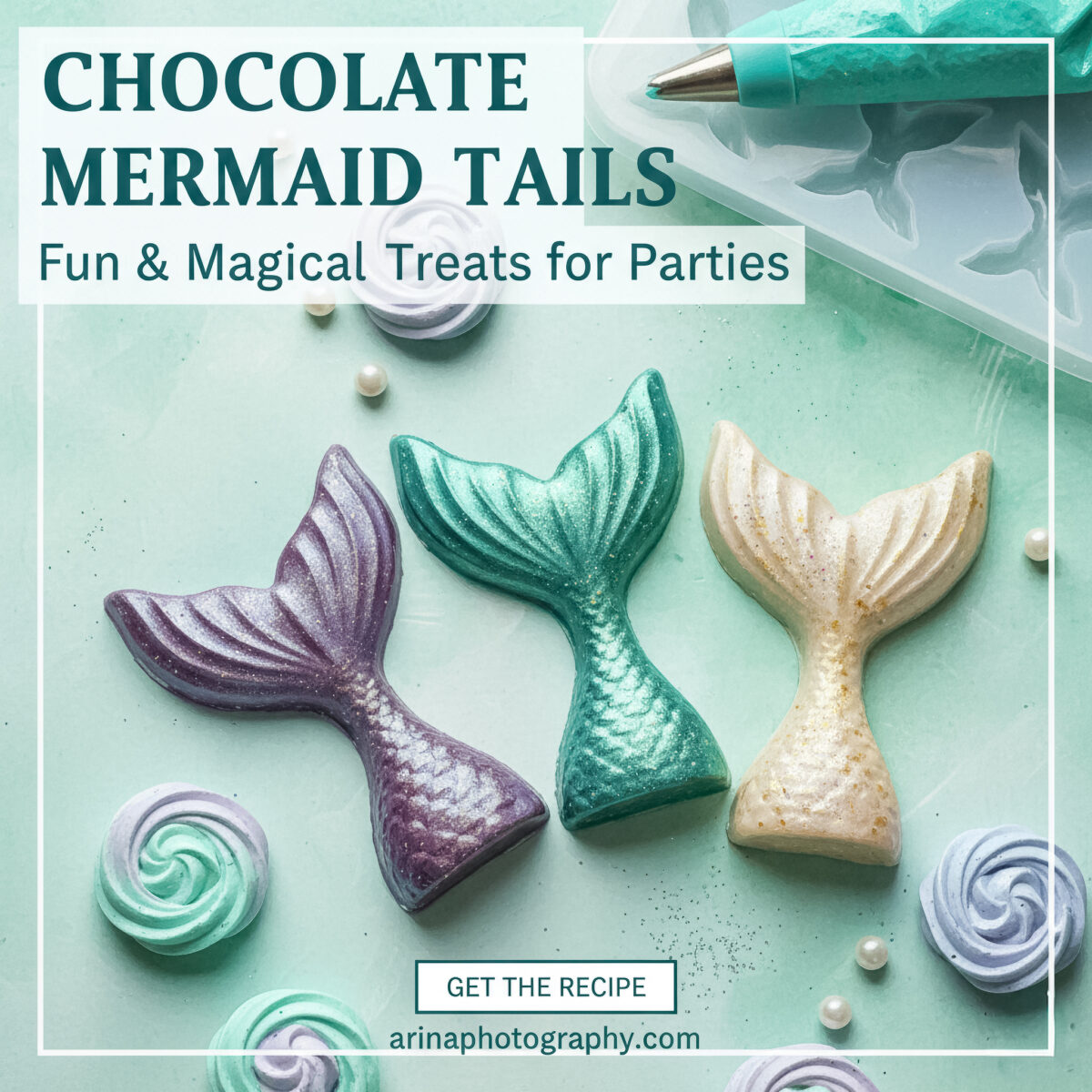 How to Make Chocolate Mermaid Tails for Birthday Parties