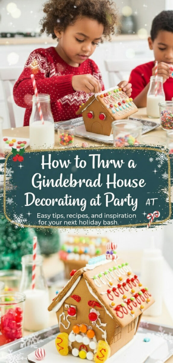 One of our favorite holiday traditions is hosting a gingerbread house decorating party! I set up a festive table with royal icing, colorful candy, and pre-assembled gingerbread houses. It’s fun for kids, adults, and perfect for Christmas parties or family nights. Everyone gets to decorate, snack, and take home their own creation. #gingerbreadparty #christmaspartyideas #holidaybaking #ediblecrafts #gingerbreadhouse