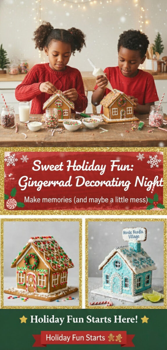 How to Host a Gingerbread House Decorating Party at Home