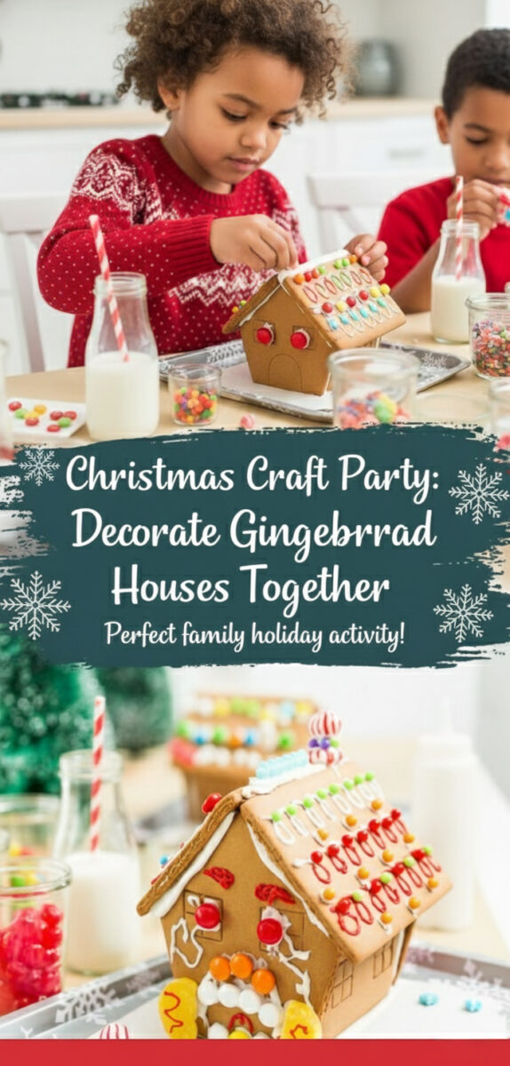 How to Host a Gingerbread House Decorating Party at Home
