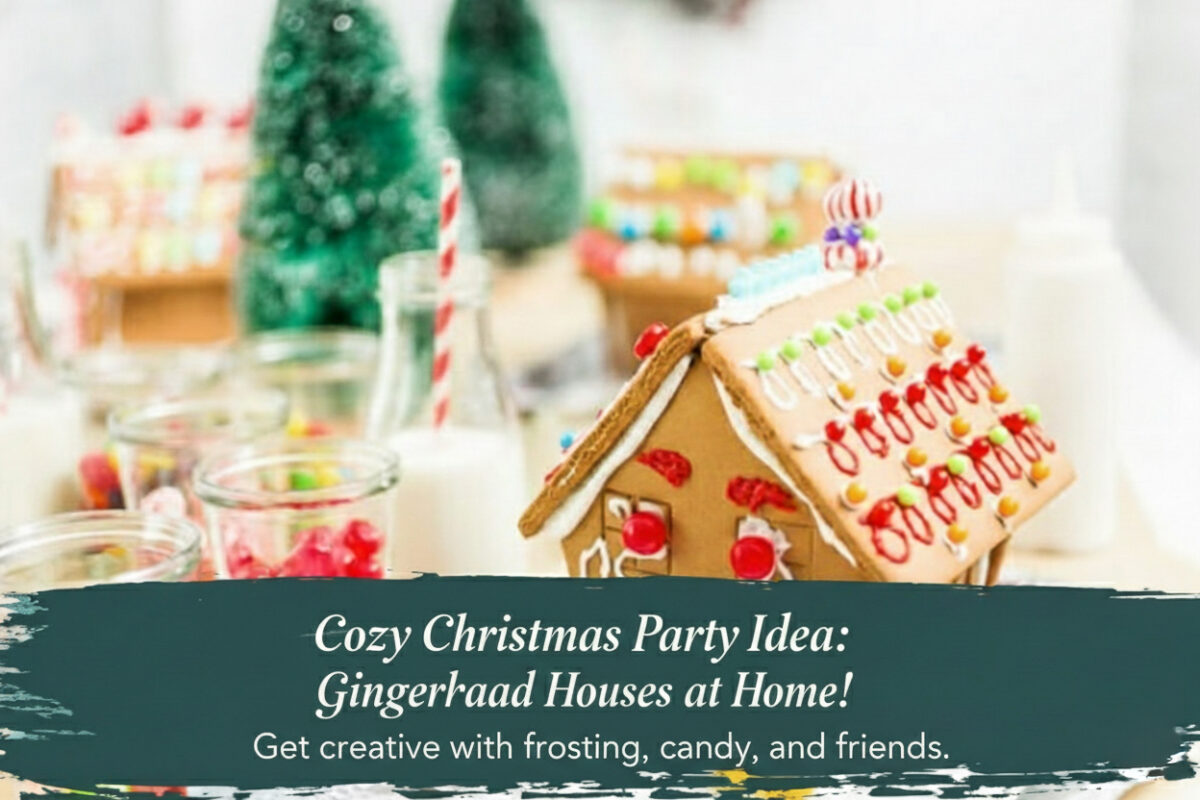 How to Host a Gingerbread House Decorating Party at Home