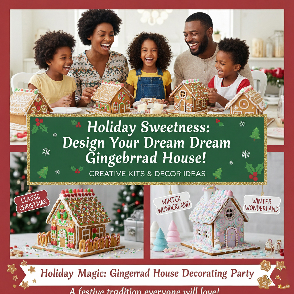 How to Host a Gingerbread House Decorating Party at Home