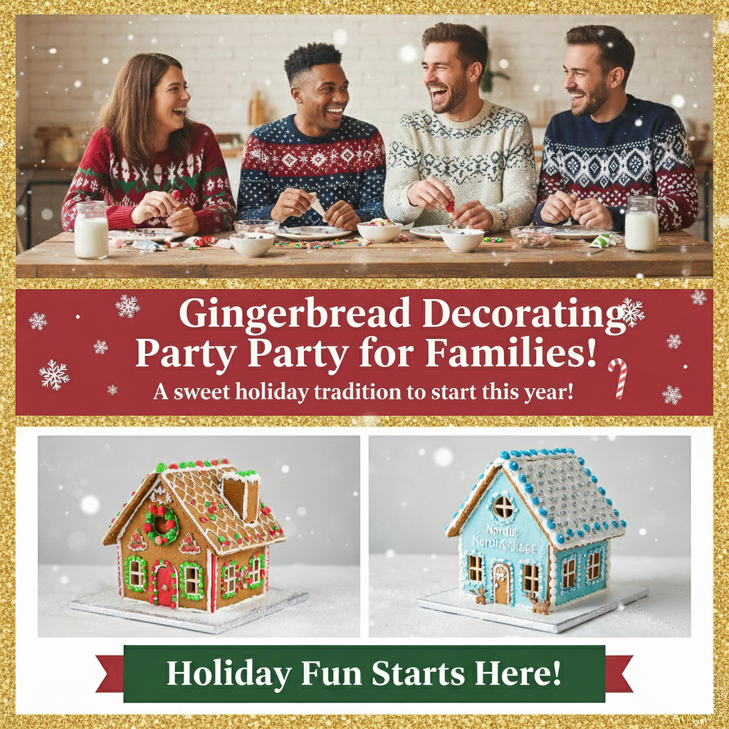 How to Host a Gingerbread House Decorating Party at Home