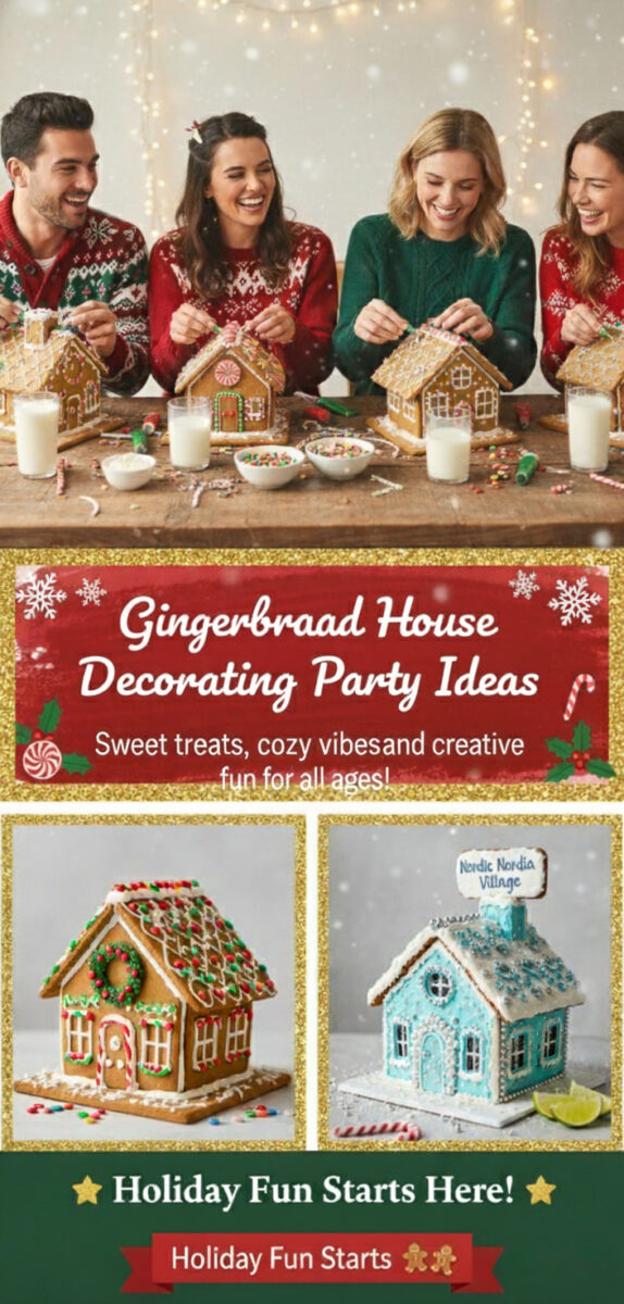 How to Host a Gingerbread House Decorating Party at Home