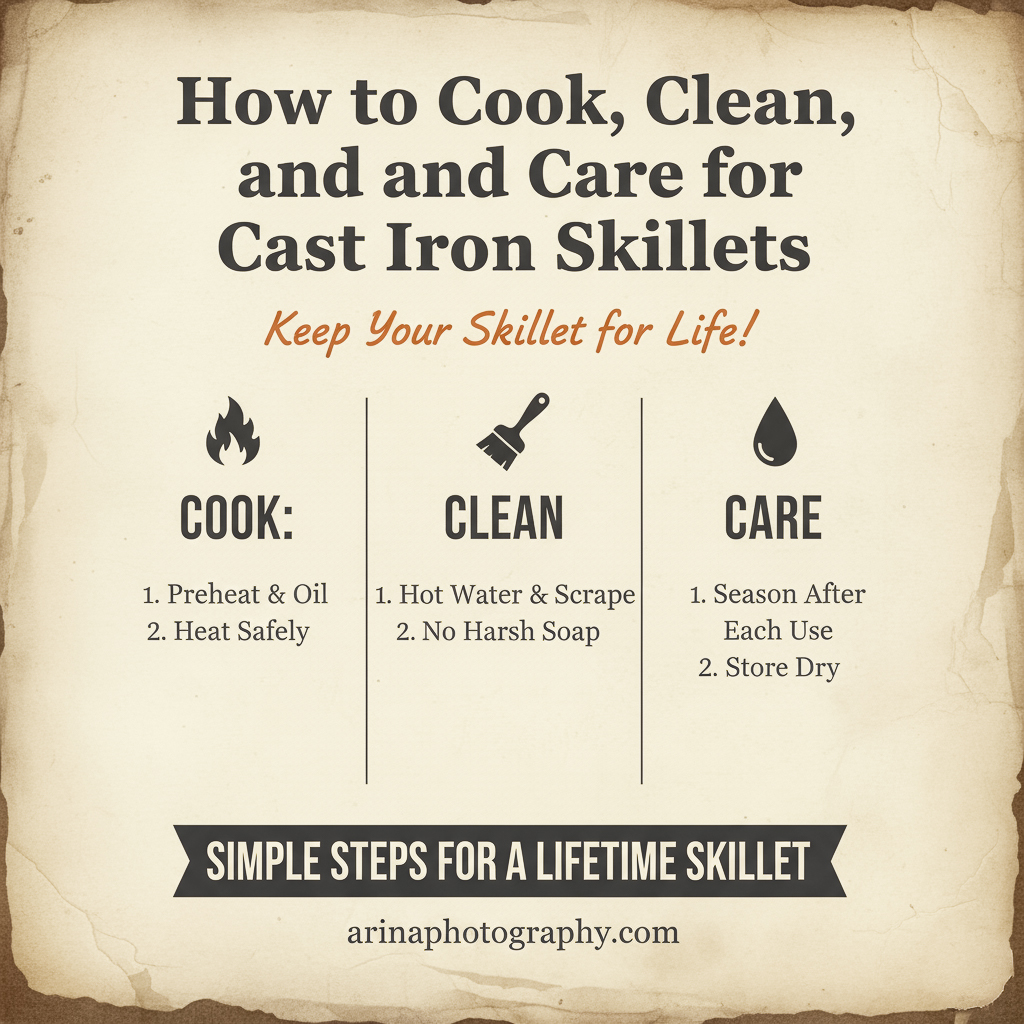 How to Cook, Clean, and Care for Cast Iron Skillets