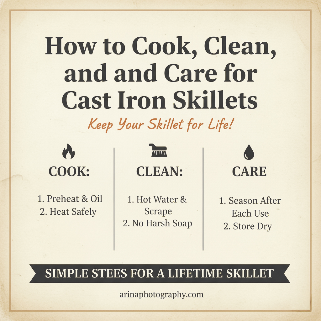 How to Cook, Clean, and Care for Cast Iron Skillets