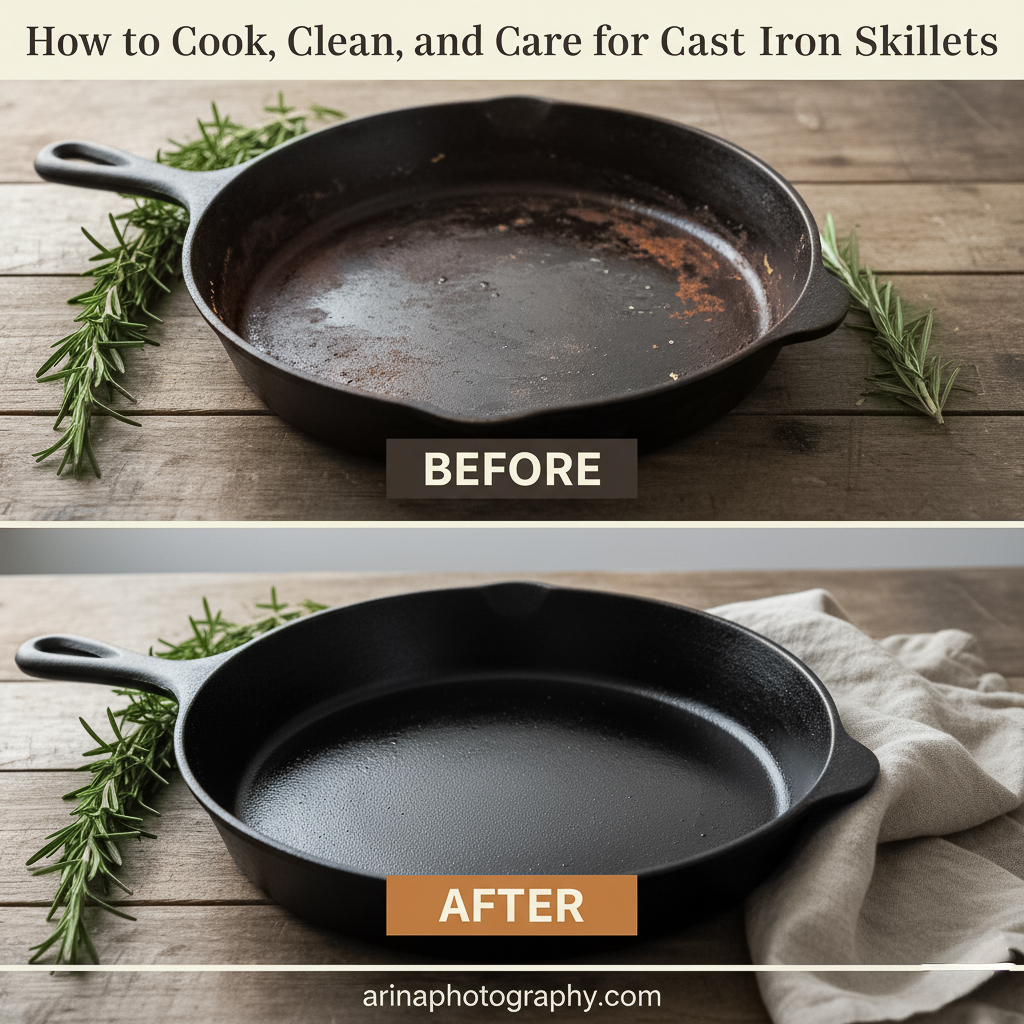 How to Cook, Clean, and Care for Cast Iron Skillets