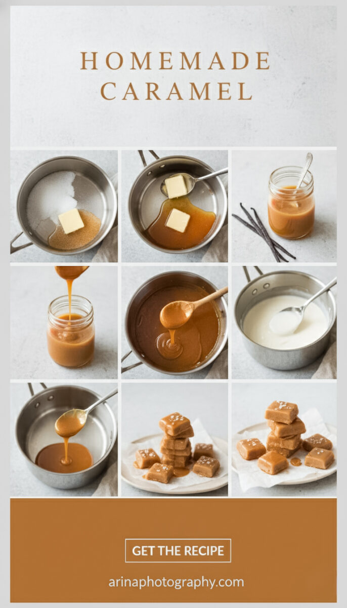 Homemade Caramel Sauce Made from Scratch on the Stovetop