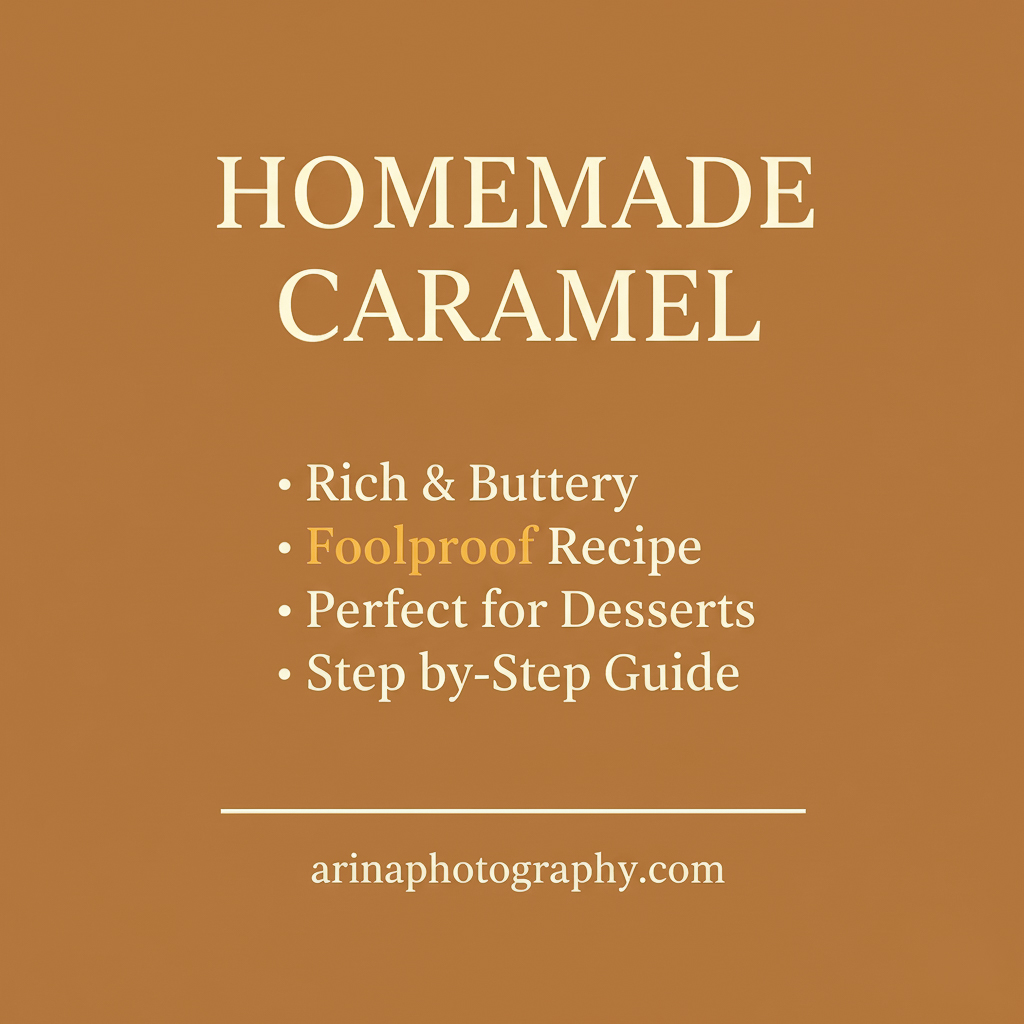 Homemade Caramel Sauce Made from Scratch on the Stovetop