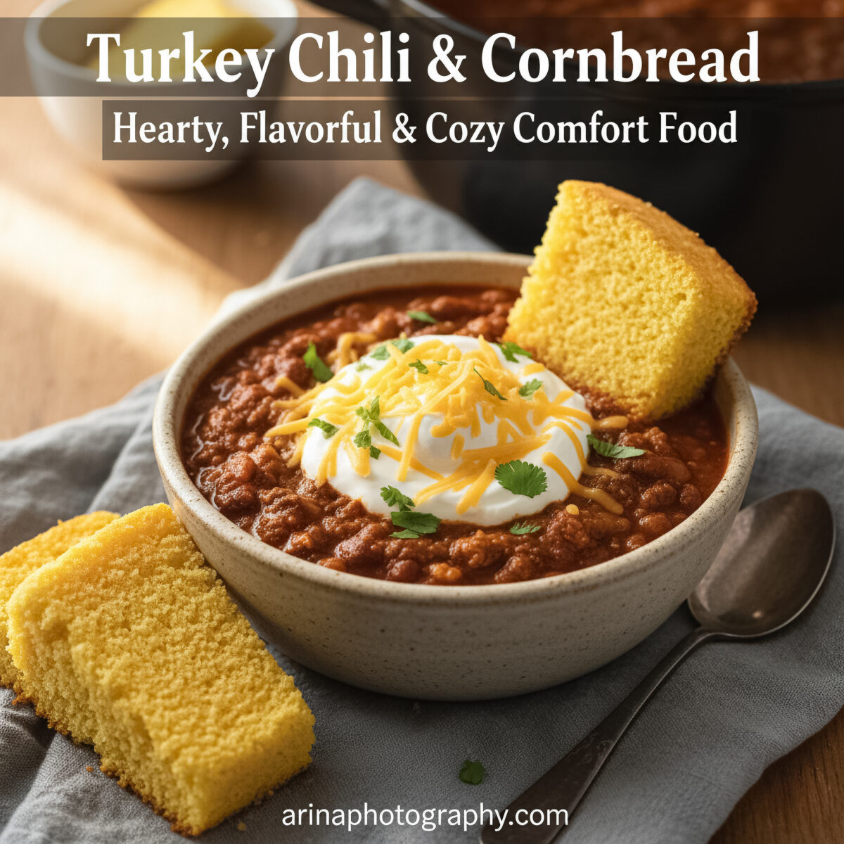 How to Make Turkey Chili and Cornbread Muffins for a Cozy Meal