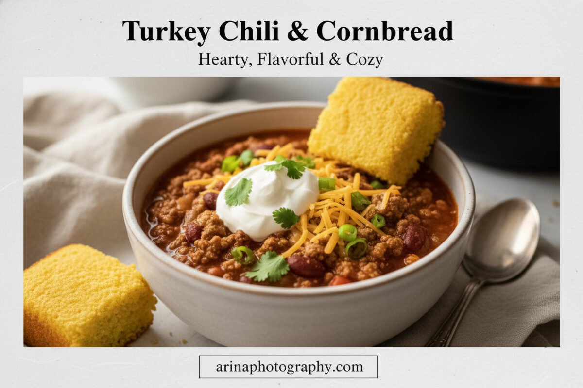 How to Make Turkey Chili and Cornbread Muffins for a Cozy Meal